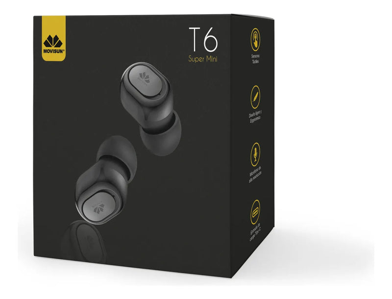 Audífonos Inalámbricos Movisun T6 Súper Mini Ligero Color Rosado