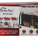 Radio 3 Bandas Batería Recargable Panel Solar Linterna Led