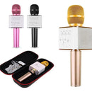 Microfono Inalambrico Karaoke Recargable Con Luz Led Color ! Color Amarillo