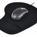 Pad Mouse Ergonómico Con Apoyo En Gel Para La Muñeca - Negro