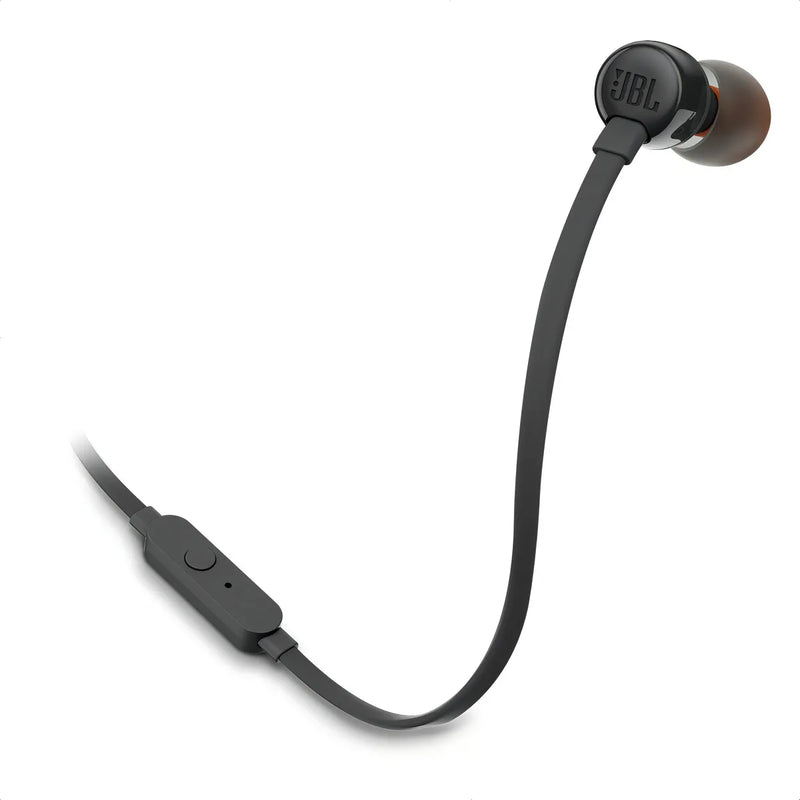 Audífonos JBL Tune 110 Pure Bass 3.5mm color negro con sonido potente