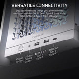 Corsair 4000d Frame Rs Argb: Chasis Atx Y 3 Ventiladores Blanco