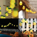 Instalación Hawaiana Luces Led Piña Lineal Portátil Fiestas Amarillo