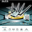 Adaptador Wifi Alfa Ac1900 - 1900 Mbps 802.11ac Adaptador De