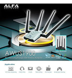 Adaptador Wifi Alfa Ac1900 - 1900 Mbps 802.11ac Adaptador De