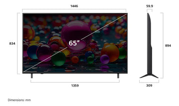 Televisor 65 LG Uhd Ai Ua8000 4k Smart Tv 2025 65ua8000psb