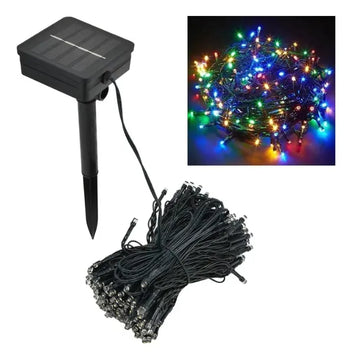 Luces Navideñas Solares Exterior 3metros 30leds Guirnalda Multicolor