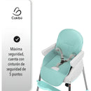 Silla De Bebé Para Comer 3 En 1 Color Menta Color Agua Liso