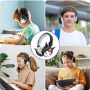 Audífonos Diadema Diferentes Personajes Bluetooth Ajustables Color Kuromi Negro