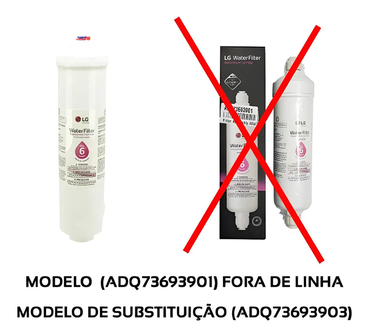 Filtro de agua para refrigerador LG Adq73693901 GR-j297 GR-P257