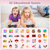Reloj Inteligente Para Niños Con 16 Juegos Smartwatch Rosa Negro
