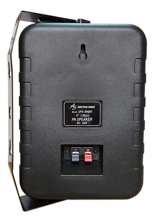 Parlante 4 Pulgadas 2 Vias 20w Mas Soporte American Sound Negro