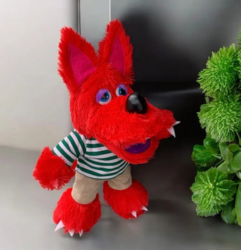 Peluche Lobo Aurelio Cheveroni- Club 10 Pantalón Pana Y Camisa Rayas Verdes