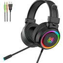Audifonos Gamer Yoro V5 RGB con Luz RGB Diadema Auricular Cable Microfono