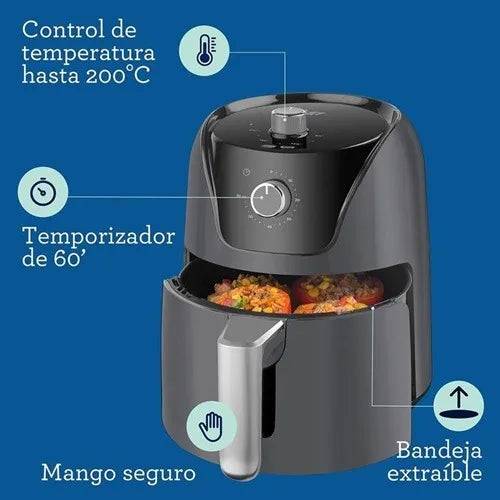Freidora De Aire Para Tu Cocina Air Fryer Gris