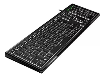 Teclado Con Cable Genius Slimstar 820 Iluminado Usb Teclado Negro Idioma Español España