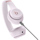 Audífonos Inalámbricos Beats Solo 4 - Rosa Algodón Color Rosa Claro Luz Blanco