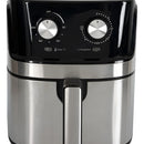 Freidora Aire Air Fryer Multifuncional Kalley Grande 6.3 Lt. Negro/plateado