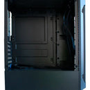 Chasis Unitec X3106b Tira Led Negro + 1 Fan Rgb