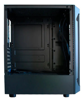Chasis Unitec X3106b Tira Led Negro + 1 Fan Rgb