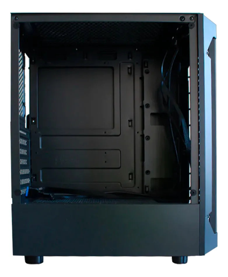 Chasis Unitec X3106b Tira Led Negro + 1 Fan Rgb