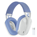 Logitech G435, Diadema Gamer Inalámbrica + Bt / Pc, Ps5 - Bl Color Blanco crudo/Lila