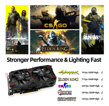 Tarjeta Grafica Aisurix Radeon Rx 5500 Xt De 8 Gb Gddr6 12