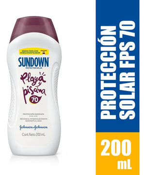 Protector Solar Sundown Fps 70 Playa Y Piscina 200 Ml.