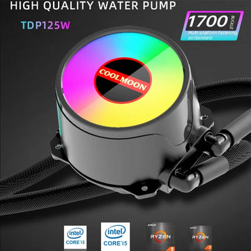 Fuente Refrigeracion Liquida Coolmoon Fancooler Rgb Pc 120mm