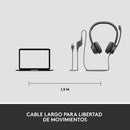 Logitech H390, Diadema Usb / Mic Sin Ruido Y Controles Cable Negro