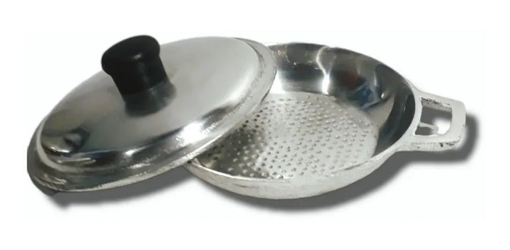 Cacerola Pequeña Con Tapa/aluminio Fundido/14cm Plateado