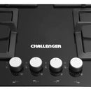 Estufa A Gas 4 Puestos Challenger/ Vidrio Templado Negro