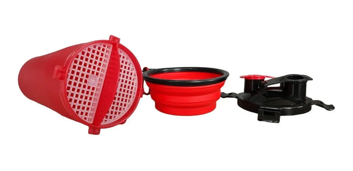 Termo Bebedero Comedero Mascotas Perro Gato Plato Plegable