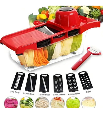 Cortador de frutas y verduras 10 en 1 con múltiples cuchillas Mandoline