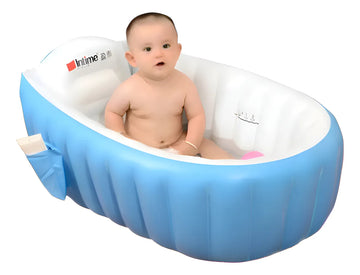 Tina Bañera Bebe Inflable Acolchada Cómoda Piscina Portátil Diseño