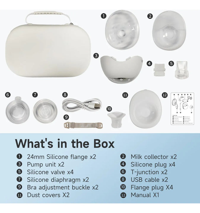 Extractor De Leche Electrico Portatil Manos Libres Con 4 Mod