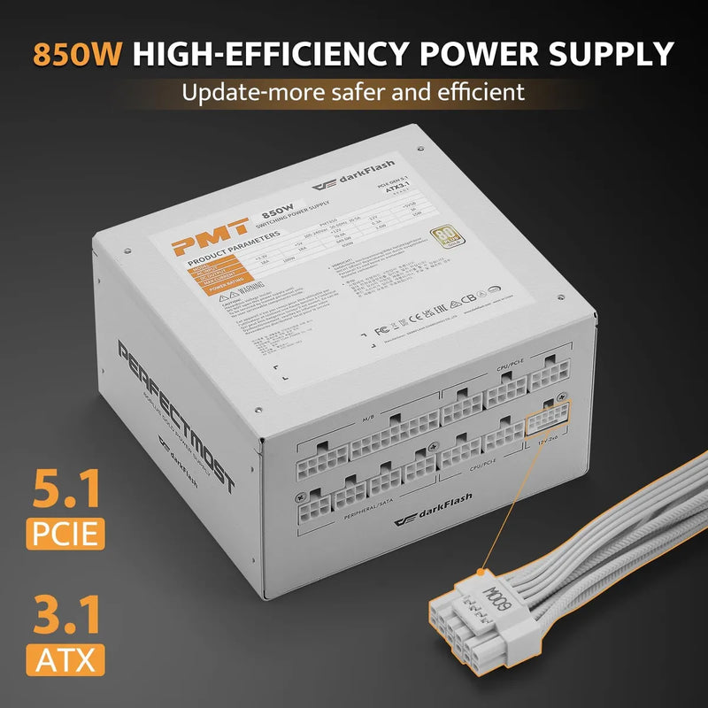 Fuente De Alimentación Totalmente Modular Darkflash Pmt850 A