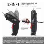 Destornillador Recargable Inalámbrico 47 Piezas En 1