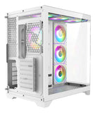 Chasis Iceberg Crystal Edge Blanco X10 Ventiladores Argb