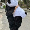 Oso De Peluche Gigante Metro Sesenta 160 + Moño + 3 Globos Negro