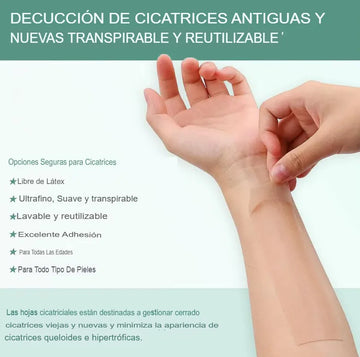 Parche cinta Silicona Eliminación de Cicatrices Adhesivo