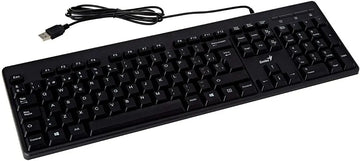 Teclado Genius QWERTY español color negro