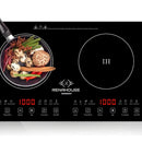 Estufa De Inducción 2 Puestos 1000w Control Táctil 9 Niveles Color Negro