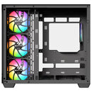 Gabinete Xyz Tesseract X Argb 7 Fans Controller 2d Glass Dual Chamber Usb C