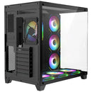 Gabinete Gamer Iceberg Crystal Cube Xl Negro X7 Fan Argb