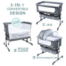 Bedside Sleeper Cuna De Cabecera, Cuna Para Bebé 3 En 1, Cun