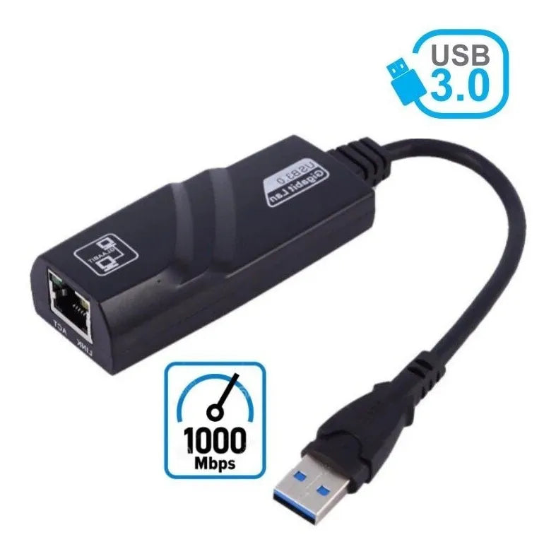 Adaptador Ethernet Usb 3,0 Rj45 A Lan 1000mbp