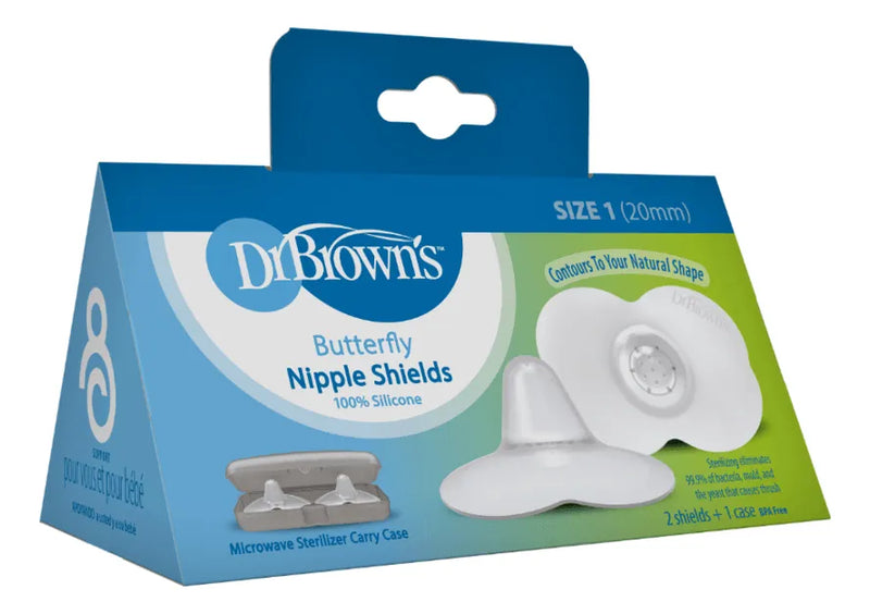 Pezonera Dr Browns Silicona + Estuche X 2und