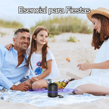 1hora Mini Bocina Portátil Bluetooth Boc062 Negro Inalámbric