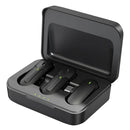 Micrófono Inalambrico De Solapa Tipo C Iphone Y PC Con Estuche De Carga Doble Receptor y Cancelación de Ruido y Antipop Vimai M8C-2 Negro